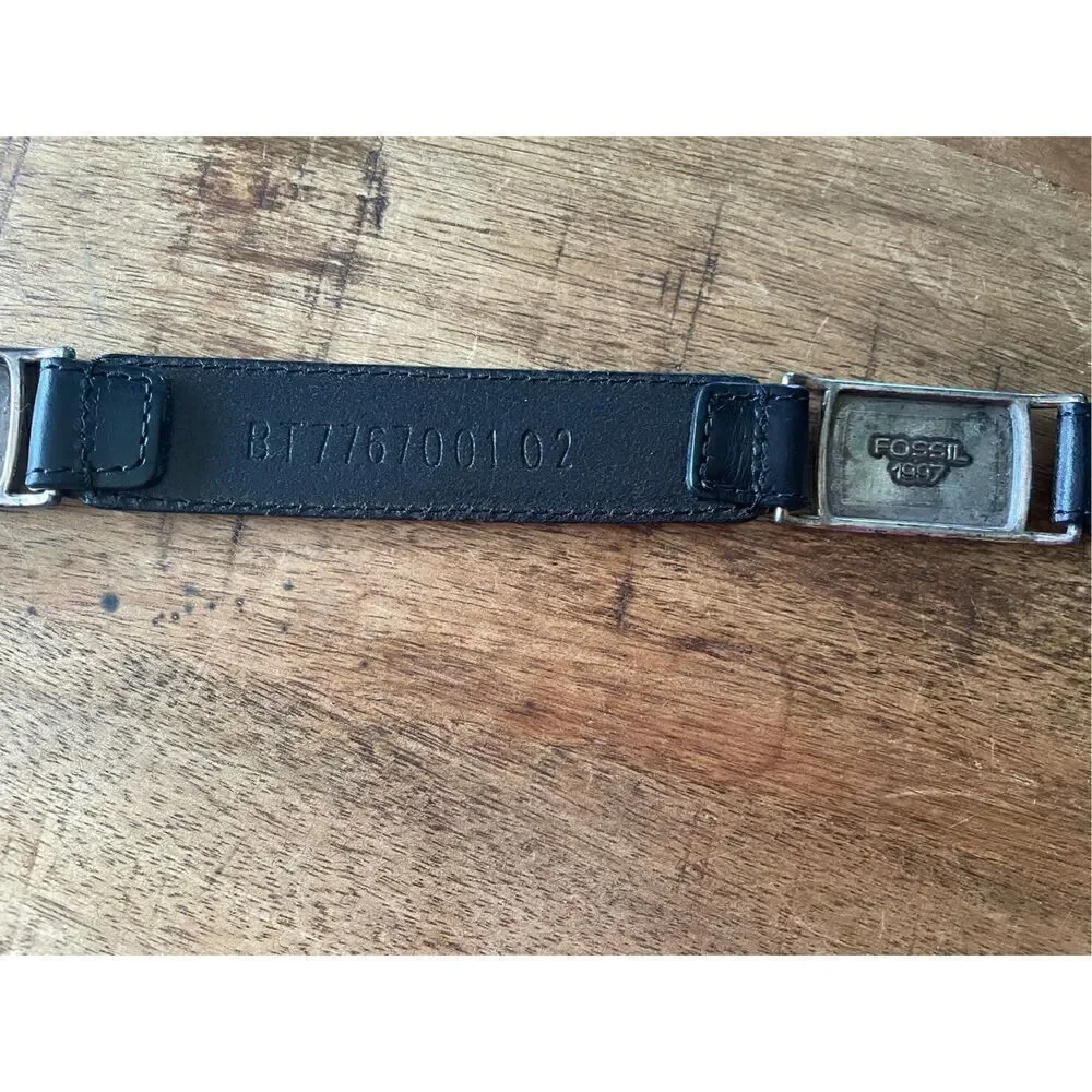 FOSSIL Vintage Genuine leather with metal unisex belt